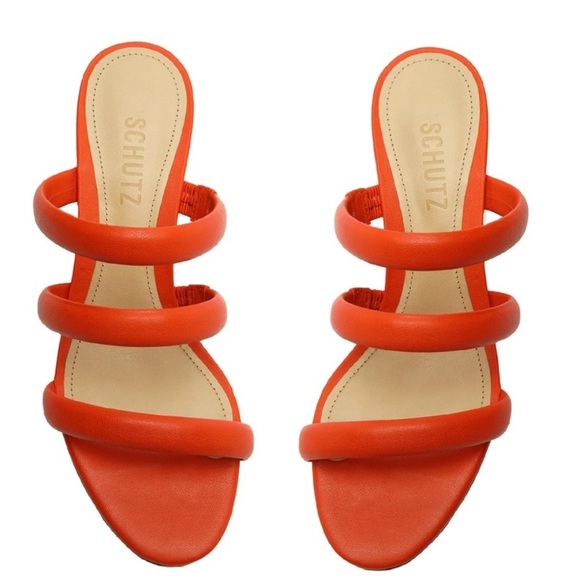 Women’s Leather Sandal Schutz with Dust Bag NIB 8.5 Heel Shoes NWT - Picture 11 of 11